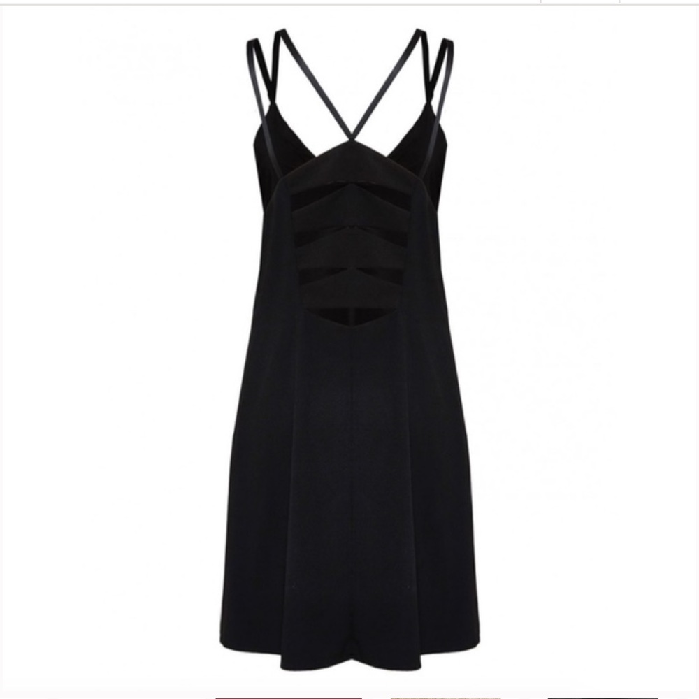 Alice + Olivia Cutout Back Dress in Black - Picture 6 of 11